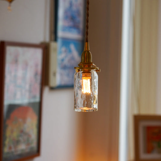 細筒瓶 安土草多 ガラスペンダントライト 照明