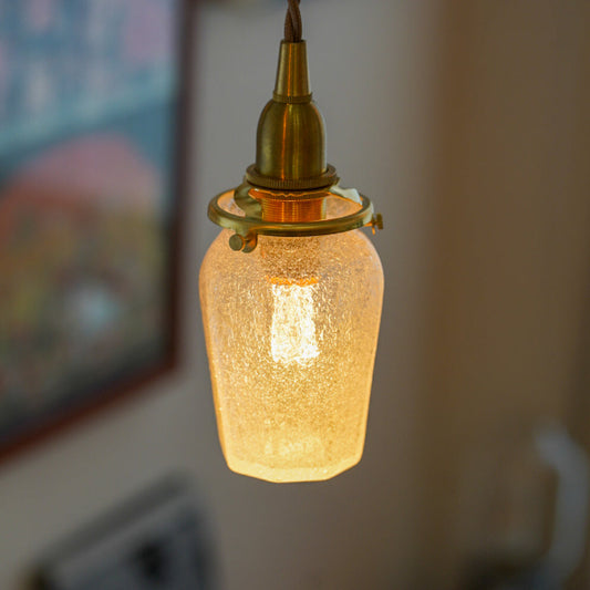 八角瓶(泡) 安土草多 ガラスペンダントライト 照明