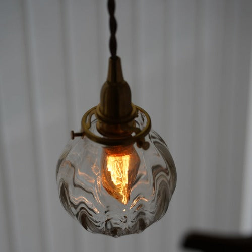 さざ波硝子店×KIKKAKEKKO オリジナルペンダントライト クリア