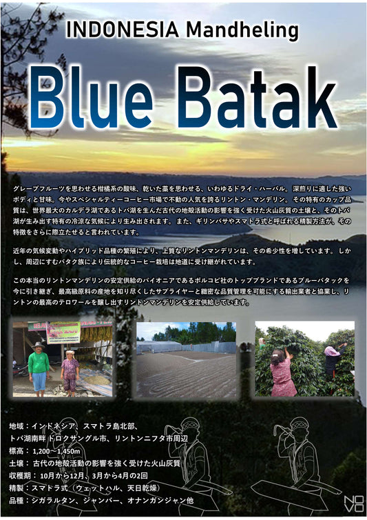 インドネシア マンデリン ブルーバタック スマトラ