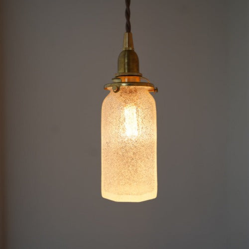 八角筒瓶ロング (泡) 安土草多 ガラスペンダントライト