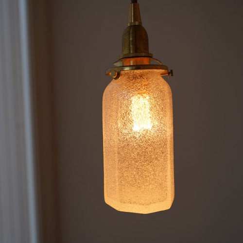 八角筒瓶ロング (泡) 安土草多 ガラスペンダントライト 照明 メディア (11個中1個)