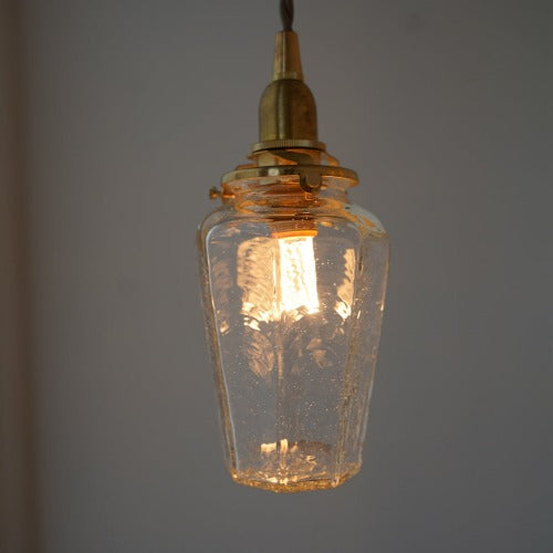 八角瓶(クリア) 安土草多 ガラスペンダントライト