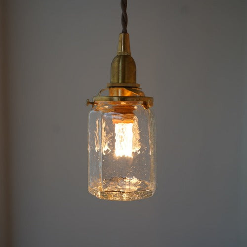 八角筒瓶 (クリア) 安土草多 ガラスペンダントライト