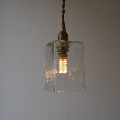 角筒ロング(クリア) 安土草多 ガラスペンダントライト 照明