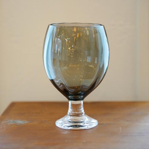 さざ波硝子店 パンプキンコブレット 色:グレー