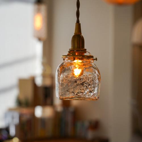 角瓶(クラック) 安土草多 ガラスペンダントライト