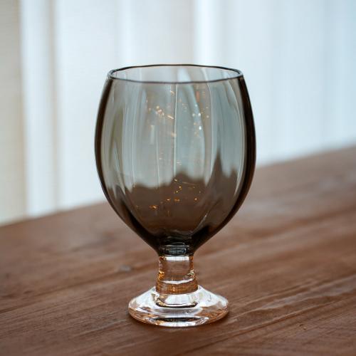 さざ波硝子店 パンプキンコブレット 色:グレー