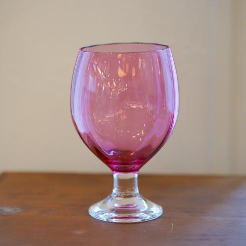 さざ波硝子店 パンプキンコブレット 色:ラズベリー