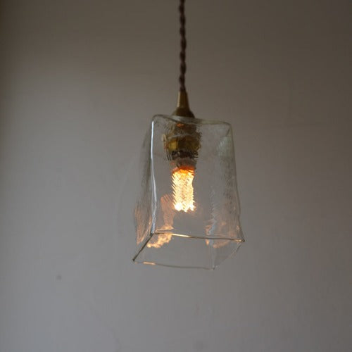 角筒ロング(クリア) 安土草多 ガラスペンダントライト 照明