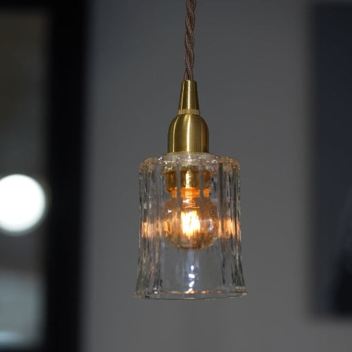 鳴門細筒(クリア) 安土草多 ガラスペンダントライト