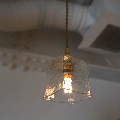 角筒(クリア) 安土草多 ガラスペンダントライト 照明