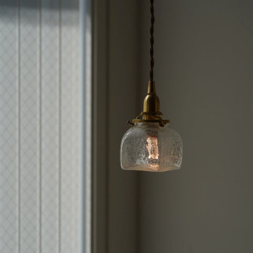 角瓶泡 安土草多 ガラスペンダントライト