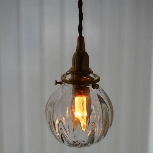 さざ波硝子店×KIKKAKEKKO オリジナルペンダントライト クリア