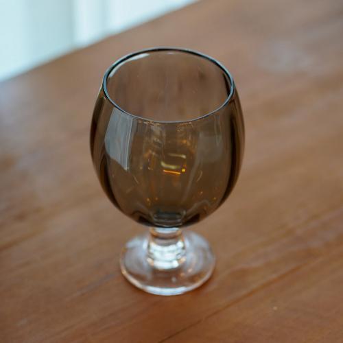 さざ波硝子店 パンプキンコブレット 色:グレー