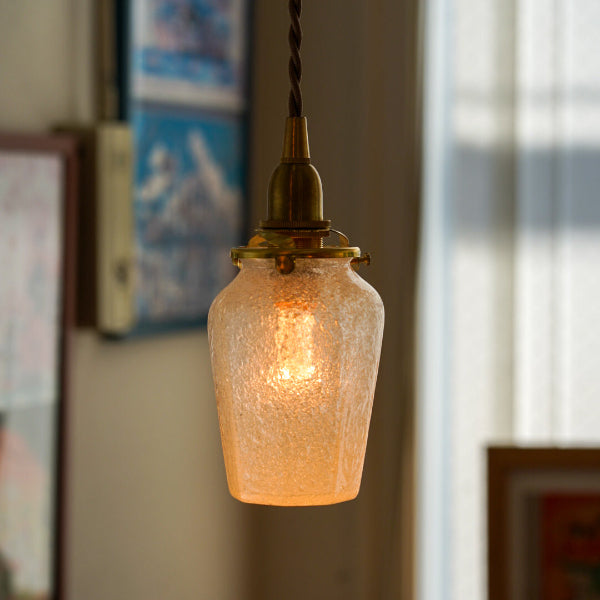 八角瓶 大(泡) 安土草多 ガラスペンダントライト 照明