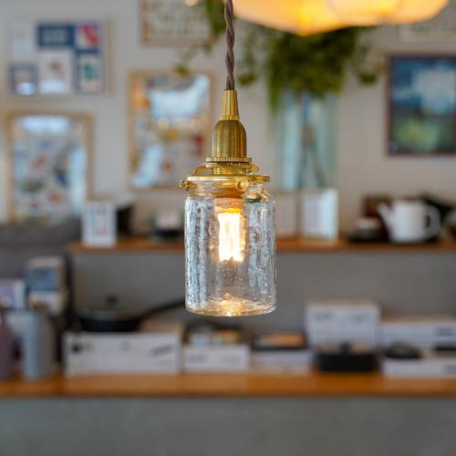 筒瓶(クリア) 安土草多 ガラスペンダントライト