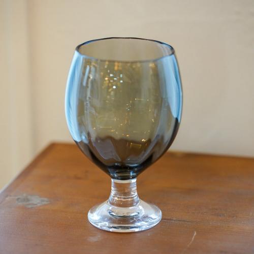 さざ波硝子店 パンプキンコブレット 色:グレー