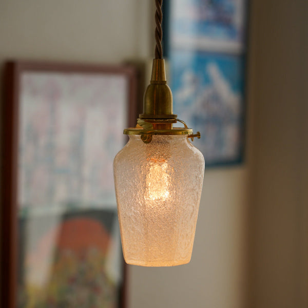 八角瓶 大(泡) 安土草多 ガラスペンダントライト 照明
