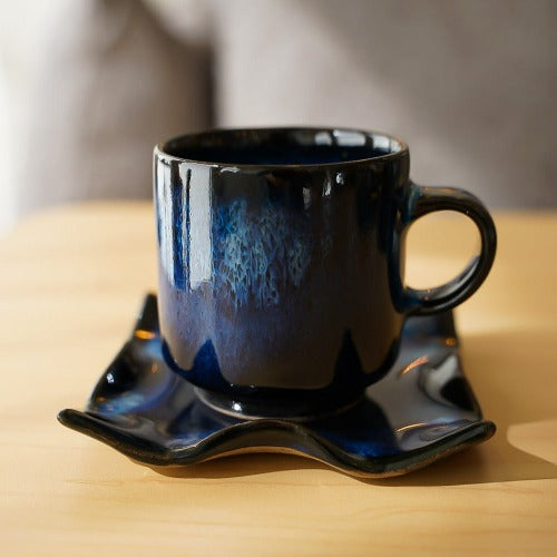 ひねり珈琲カップソーサー 秀山窯