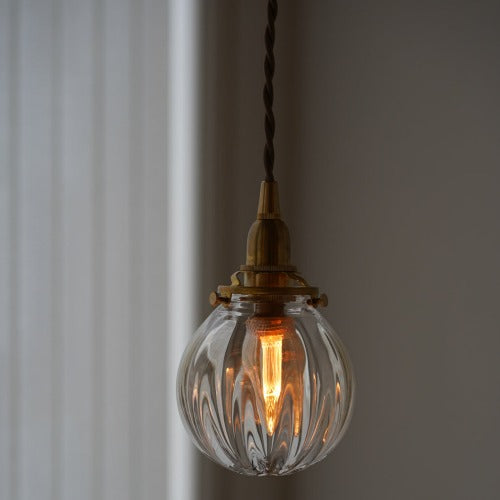 さざ波硝子店×KIKKAKEKKO オリジナルペンダントライト クリア