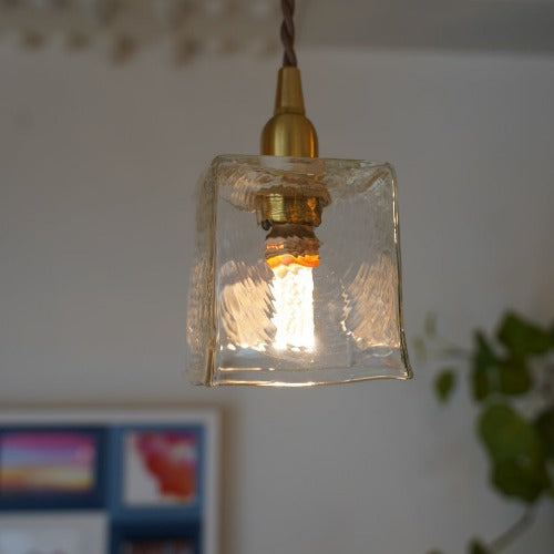 角筒(クリア) 安土草多 ガラスペンダントライト 照明