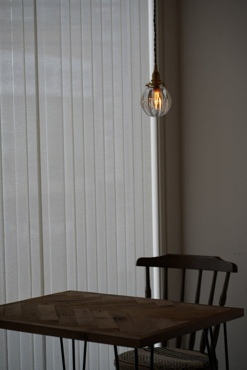 さざ波硝子店×KIKKAKEKKO オリジナルペンダントライト クリア