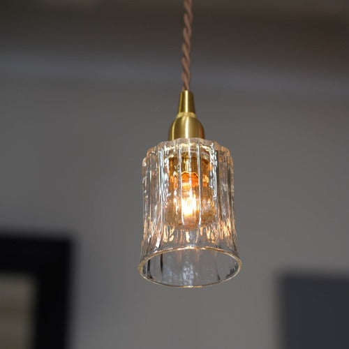 鳴門細筒(クリア) 安土草多 ガラスペンダントライト