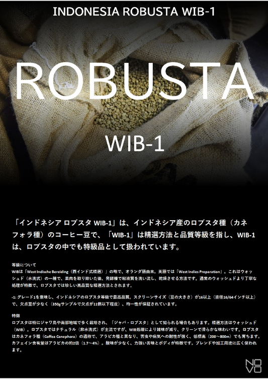 インドネシア WIB-1 ロブスタ プライベートM