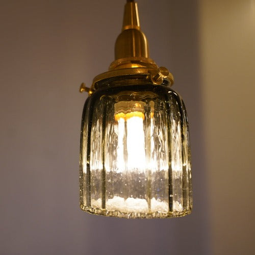 安土草多 ペンダントライト 鳴門筒瓶(墨透き被せ)