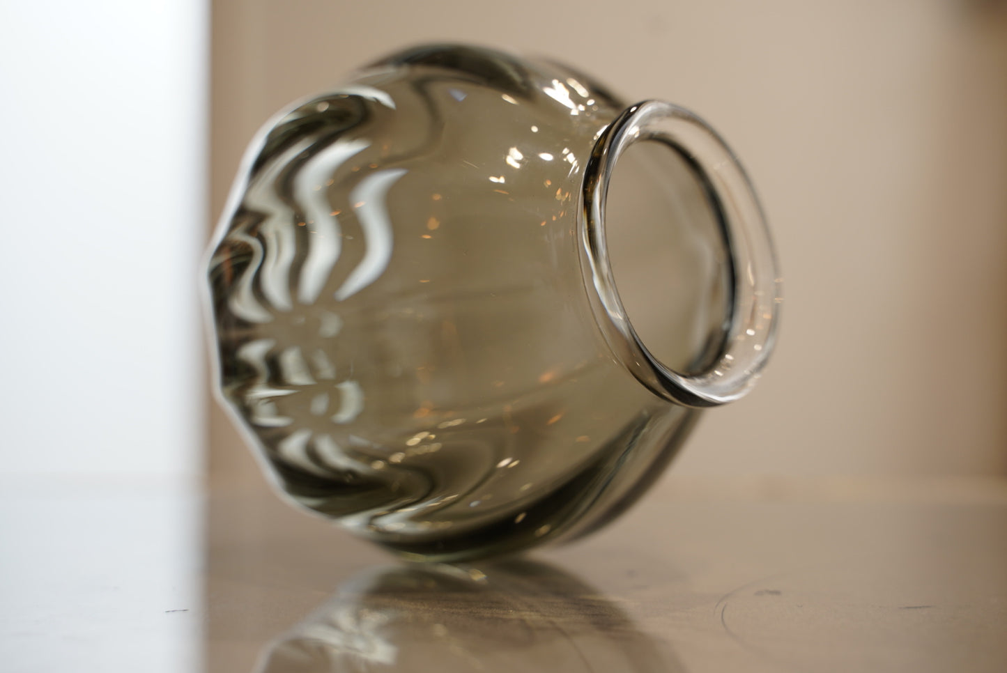 さざ波硝子店×KIKKAKEKKO オリジナルペンダントライト グレー