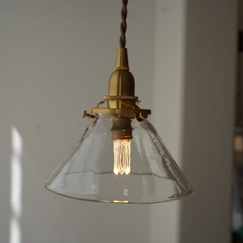 安土草多 傘(クリア)ガラスペンダントライト
