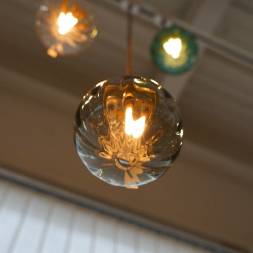 さざ波硝子店×KIKKAKEKKO オリジナルペンダントライト グレー