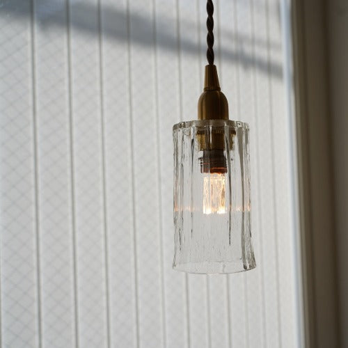 安土草多 ペンダントライト 鳴門細筒ロング(クリア)