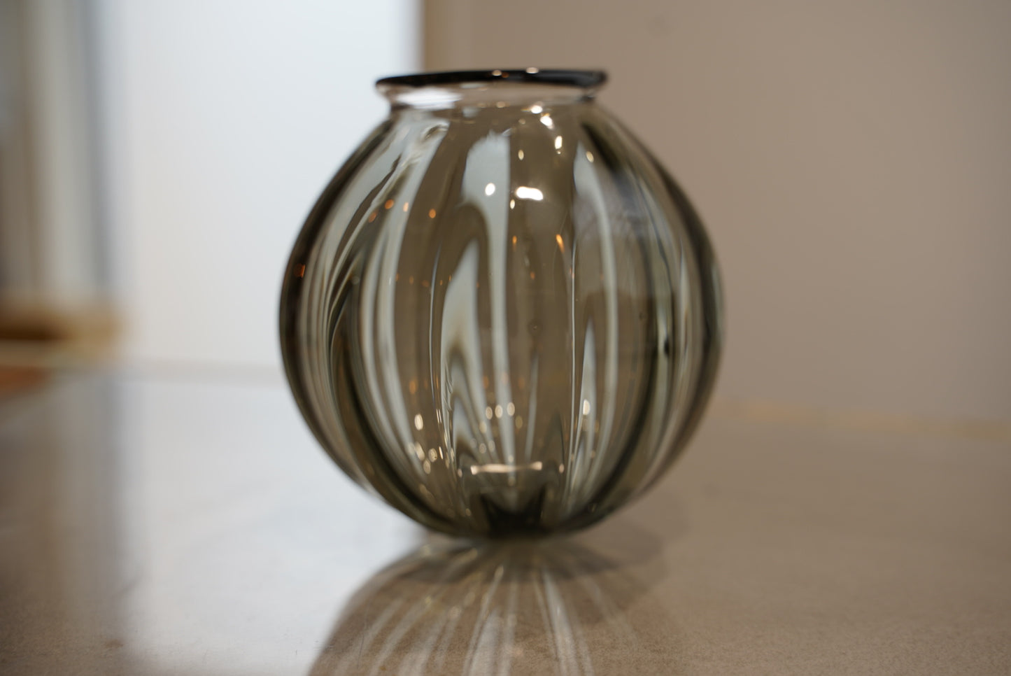 さざ波硝子店×KIKKAKEKKO オリジナルペンダントライト グレー