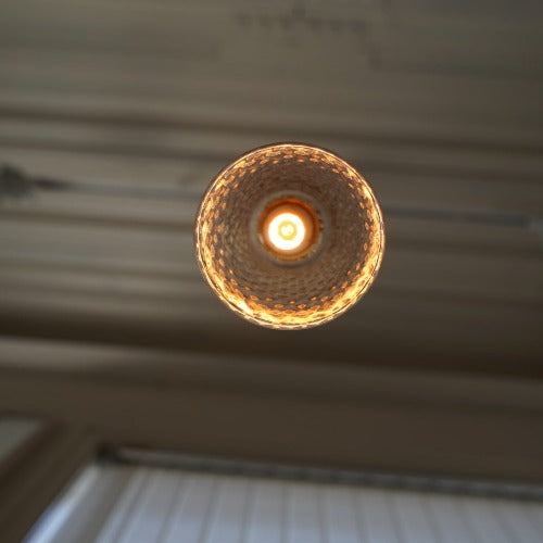 さざ波硝子店×KIKKAKEKKO オリジナルペンダントライト ダイヤガラスシェード