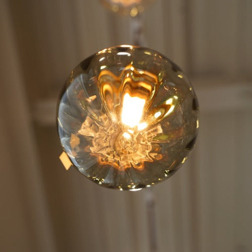 さざ波硝子店×KIKKAKEKKO オリジナルペンダントライト グレー