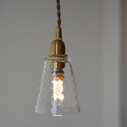 さざ波硝子店×KIKKAKEKKO オリジナルペンダントライト ダイヤガラスシェード