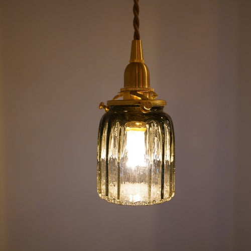 安土草多 ペンダントライト 鳴門筒瓶(墨透き被せ)