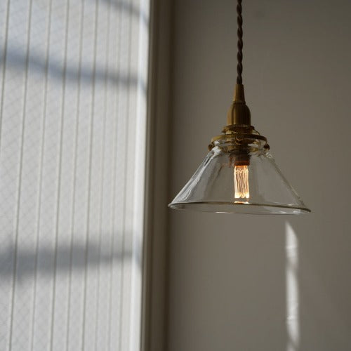 安土草多 傘(クリア)ガラスペンダントライト