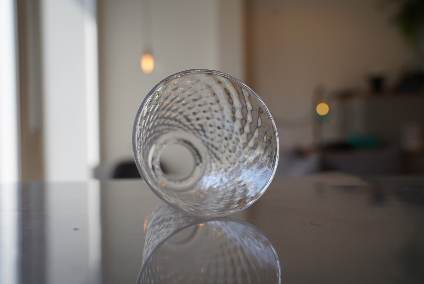 さざ波硝子店×KIKKAKEKKO オリジナルペンダントライト ダイヤガラスシェード