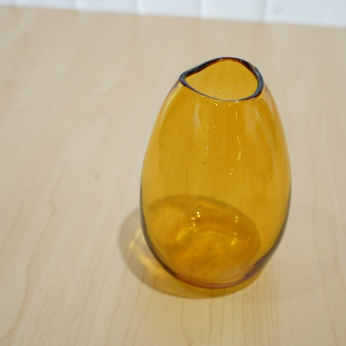 さざ波硝子店 ゆらゆら花瓶 ブラウン