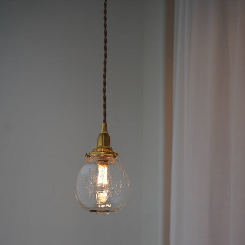 球 大(クラック) 安土草多 ガラスペンダントライト 照明