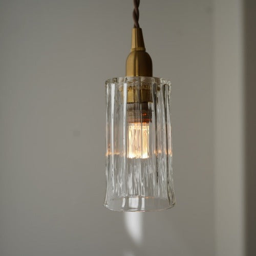 安土草多 ペンダントライト 鳴門細筒ロング(クリア)