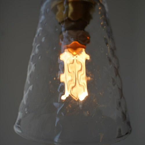 さざ波硝子店×KIKKAKEKKO オリジナルペンダントライト ダイヤガラスシェード