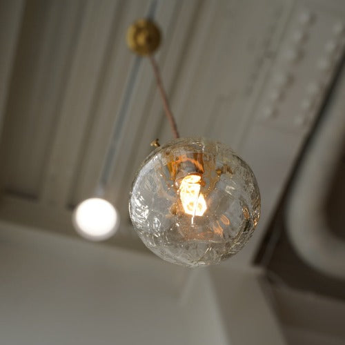 球(クラック) 安土草多 ガラスペンダントライト