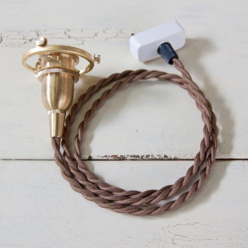 ペンダント灯具 E17用 BR 100cm