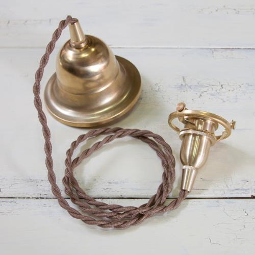 ペンダント灯具 E17用 BR 100cm(シーリングカバー付)