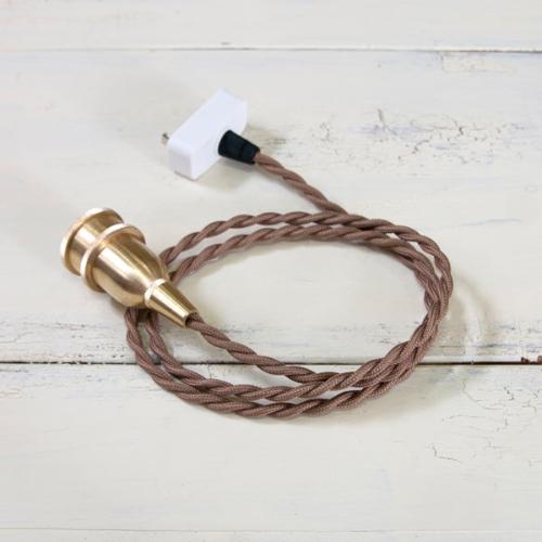 ペンダント灯具 E17用 BR 100cm 挟みこみ用