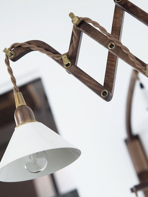 壁付けブランケット Wood Bracket SCISSOR WALNUT